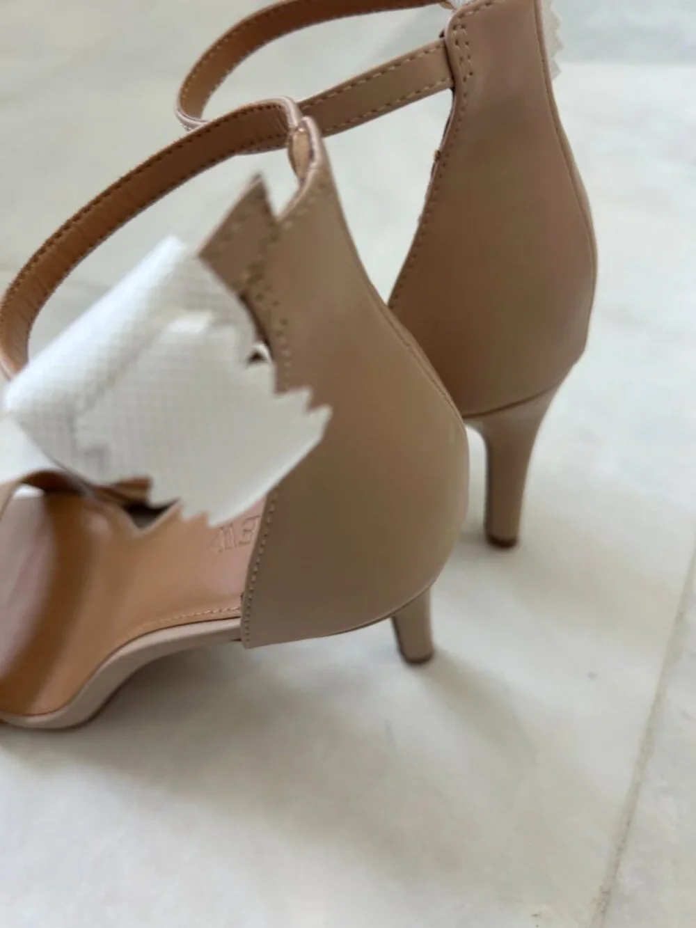 NWOT J.Crew ankle-strap sandals with a slim heel -nude/beige